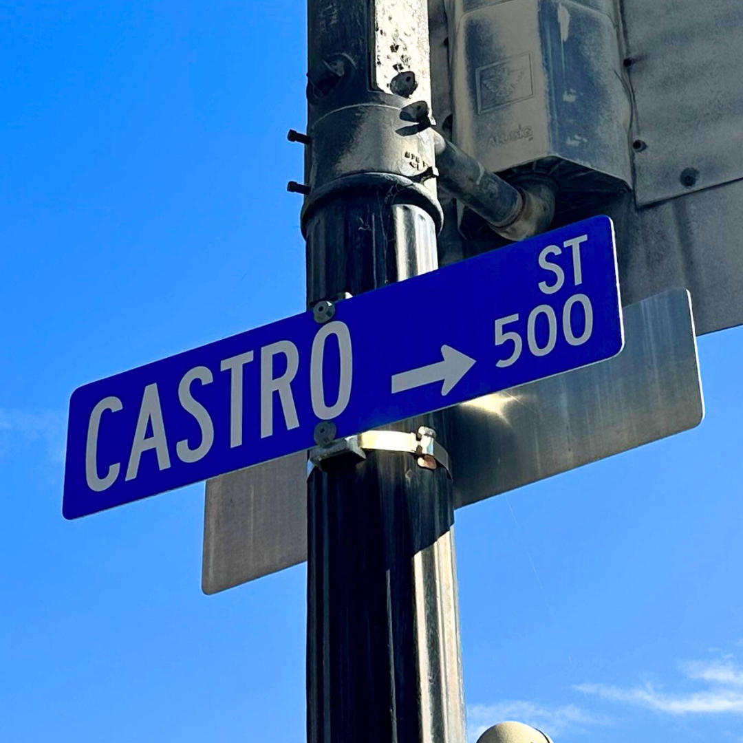 Castro St sign Sq